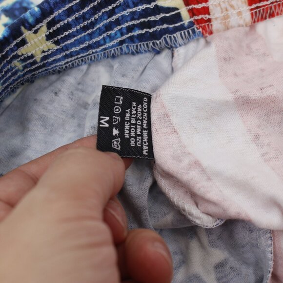 Vintage 90s NWT Crazee Wear Shorts Mens Medium American Flag Relaxed Fit patriot - Picture 7 of 9